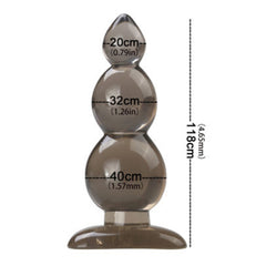 High-quality silicone anal plug with tapered design and flared base