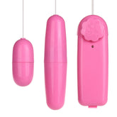 A close-up image of the Huevo Vibrador Doble Sweet Pink product, a double vibrating egg in a soft pink color, designed for intimate pleasure and stimulation