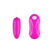 Vibrating egg sex toy in pink color with remote control