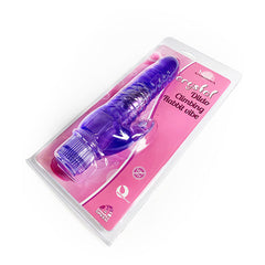 Elegant and luxurious crystal dildo with rabbit-shaped clitoral stimulator