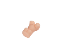 Hand holding Mini TORSO ANAL PENIS POCKET for size reference