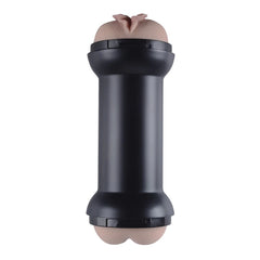 Realistic double pussy and anus masturbator for intense training sessions
