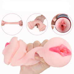 High-quality silicone male sex toy with lifelike vaginal opening