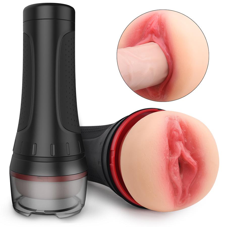 Vagina Vibradora Hercules RCT in pink color with textured surface for extra stimulation