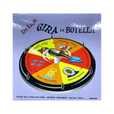 Erotic game Gira la Botella with spinning bottle and playful couple