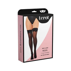 A detailed image of the reinforced toe and durable fabric of Medias Loana Lerot Negro stockings
###