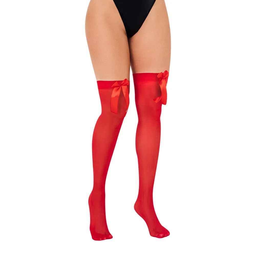 Medias Loana Lerot Rojas in classic black color, knee-high length, and soft stretchy fabric for all-day comfort and style