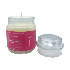VELA AFRODISIACA ROSEBAY 90 ML, a luxurious and aromatic candle with a romantic rose fragrance, perfect for setting a sensual ambiance