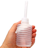 Long, slender, and easy-to-use anal shower attachment for personal hygiene