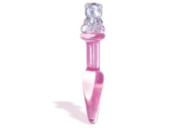 Black silicone anal plug with a cute bear-shaped base for added stimulation and playfulness