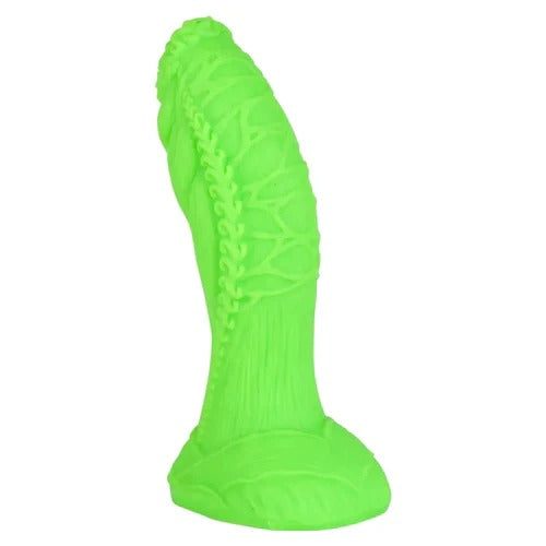 Large green silicone dildo in the shape of Hulk's fist