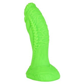 Large green silicone dildo in the shape of Hulk's fist