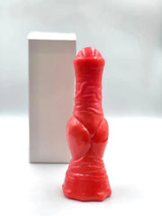 Black silicone anal plug with a flared base and tapered tip