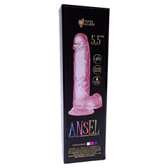 Consolador Ansel product image featuring realistic design with textured surface and suction cup base for hands-free use