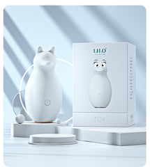 Vibrador Fox - Purple silicone rabbit vibrator with 7 vibration modes and 3 speeds