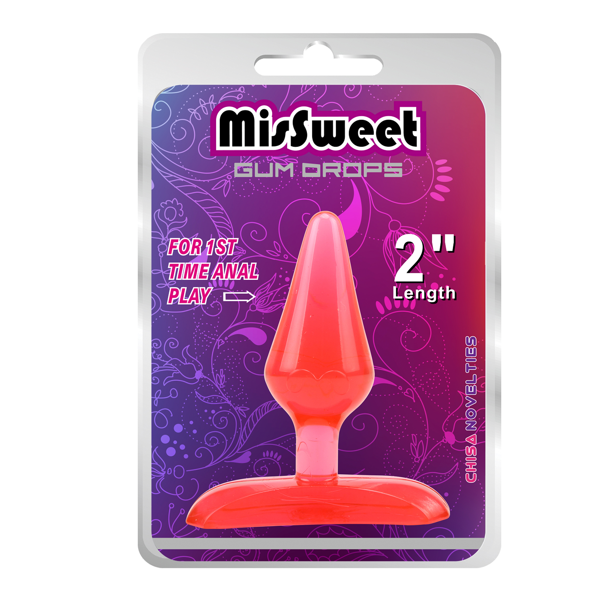 Close-up of red plug gun drops for sealing and insulating pipes