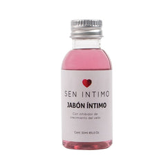 30 ml bottle of JABON INTIMO SEN, a gentle and effective intimate hygiene product for women, made with natural ingredients