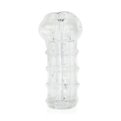 Transparent silicone vagina sleeve for realistic intimate experience