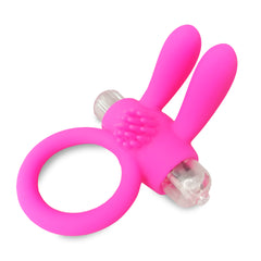 Close-up view of Little Bunny vibrating ring, a discreet pleasure enhancer