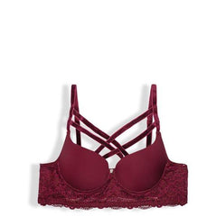 Black lace ALEYDA bra with underwire and adjustable straps for comfort and support