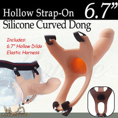 Black silicone curved Maly harness for comfortable and secure use