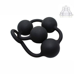 Smooth and round anal beads for satisfying sensation and comfort