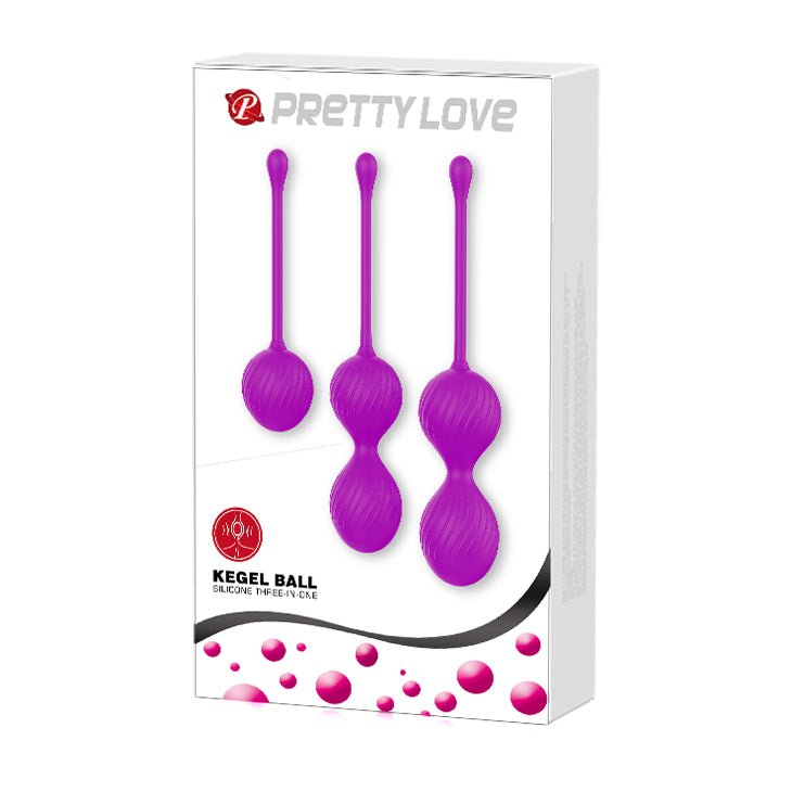 BOLAS KEGEL PRETTY LOVE - Set of two smooth and weighty kegel balls for pelvic floor exercises and pleasure