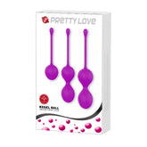 BOLAS KEGEL PRETTY LOVE - Set of two smooth and weighty kegel balls for pelvic floor exercises and pleasure