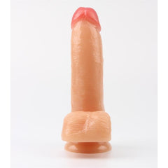 Sculpted Bedi Dildo Flesh with a suction cup base for hands-free play