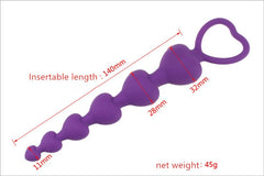 Smooth and durable silicone anal beads for comfortable and safe use