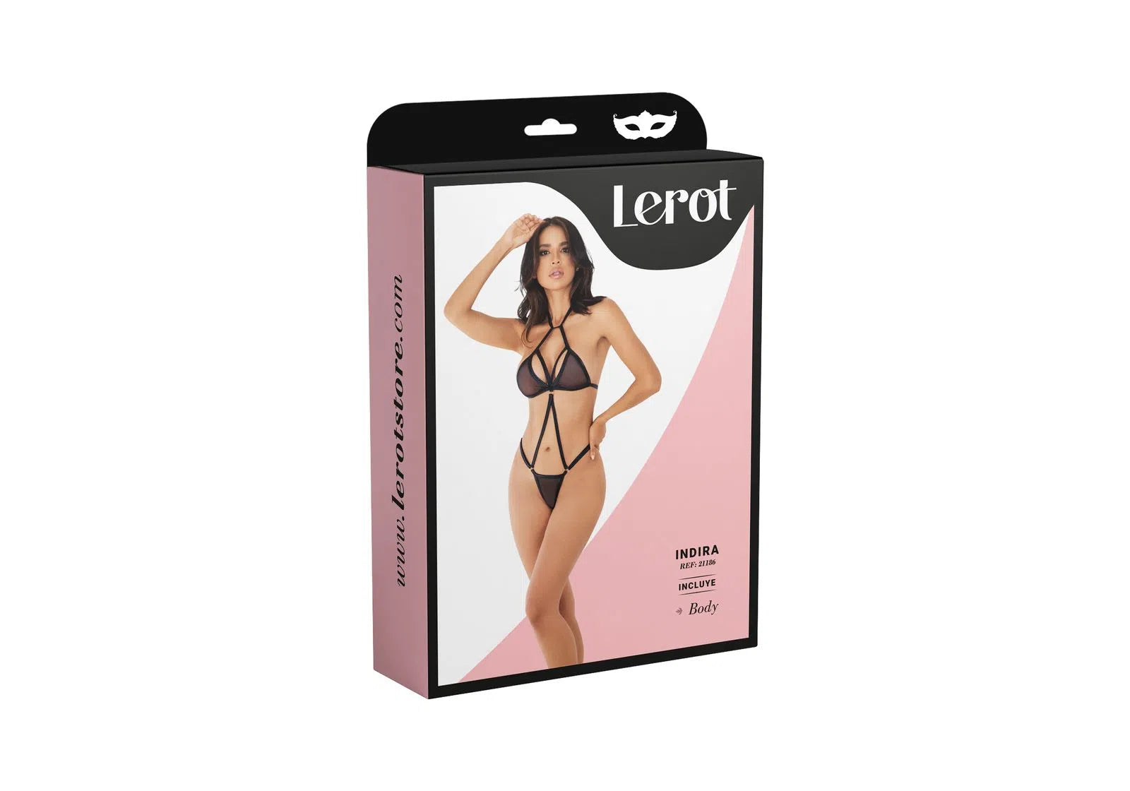  High-quality fabric and elegant design of the Body Indira Negro Lerot bikini