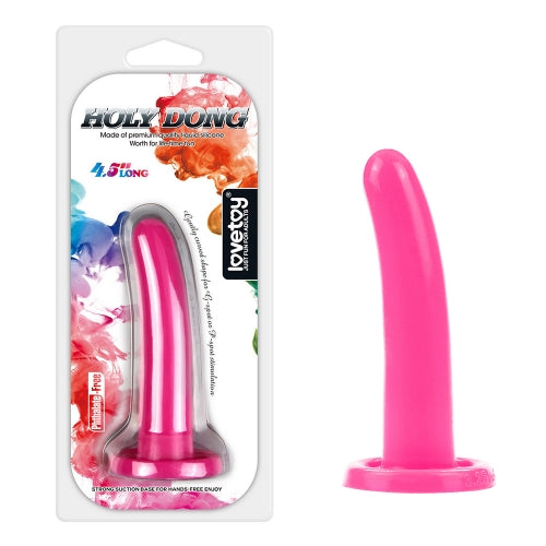 Black 45 inch silicone plug with holy design for intimate pleasure