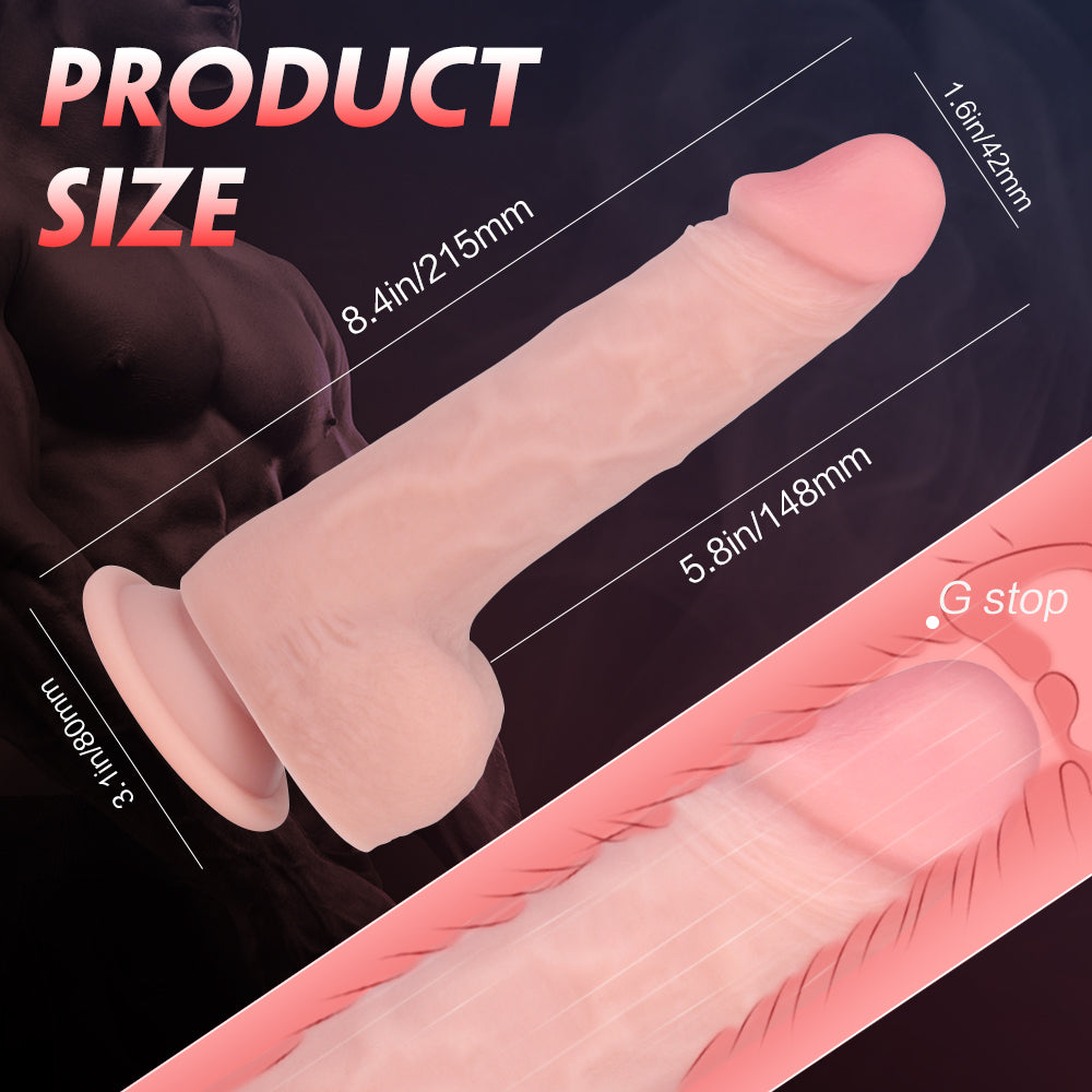 Dildo Baron 2 - Made with body-safe materials and easy to clean after use