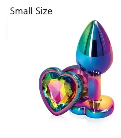Plug Anal Tornasol Corazn Acero Inoxidable - 7 cm SexSymbol Plug Anal Tornasol Corazn Acero Inoxidable - 7 cm SexSymbol