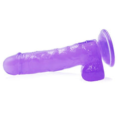  Close-up of textured shaft and realistic head of dildo foster