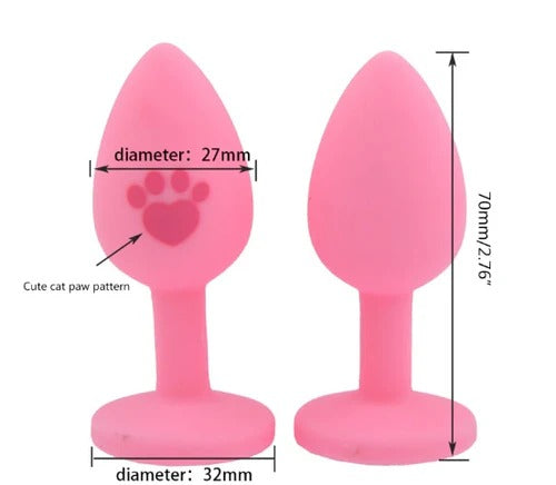 Black silicone footprint-shaped plug Joya Silicona FootPrint for foot pain relief