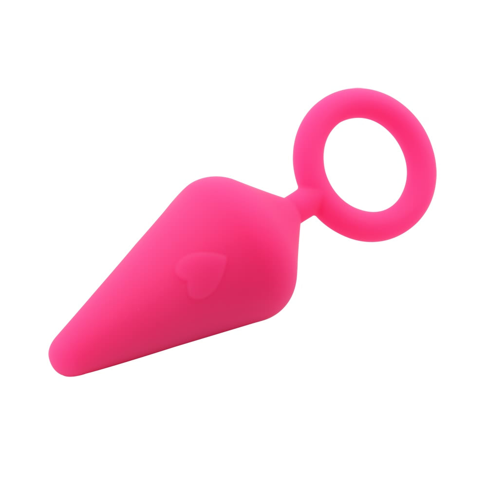 Black silicone anal plug in size small, perfect for beginners