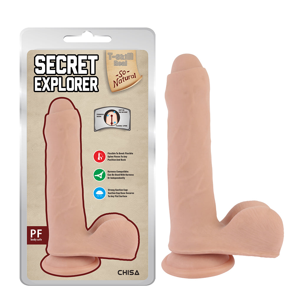 Explorador secreto de dildo de carne