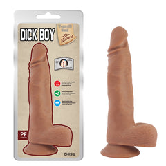 Imagen realista de un dildo con forma de pene humano latino 
