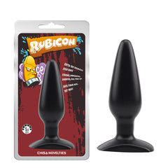Imagen del producto Plug Anal Mediano Rubicon en color negro brillante 
