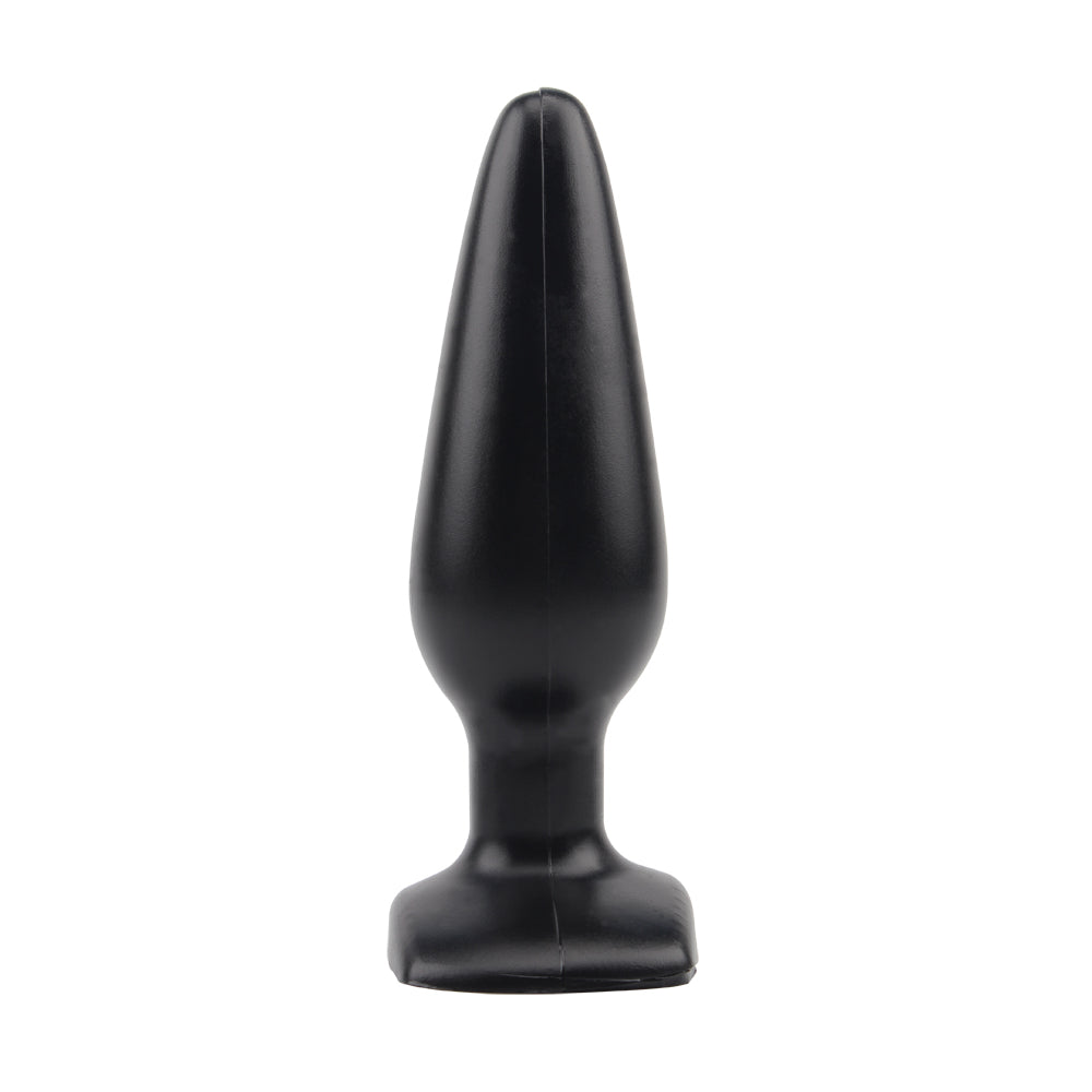  Vista frontal del tapón anal con base ancha 