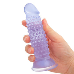 Dildo Texturizado Cob with suction cup base for hands-free play