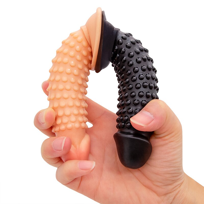 Dildo Texturizado Cob with curved tip for targeted G-spot or prostate stimulation