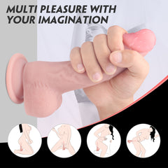 Close-up image of the curved tip of the Dildo Baron 3 for targeted stimulation