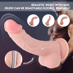 Image showcasing the realistic veined texture of the Dildo Baron 3