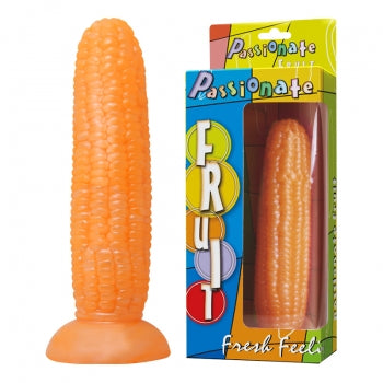 Imagen de un producto llamado Dildo Mazorca Corn con diseño de maíz, ideal para el placer íntimo