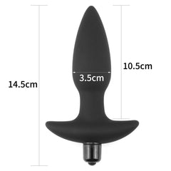 Juguete sexual para adultos con forma de tapón anal y vibración ajustable