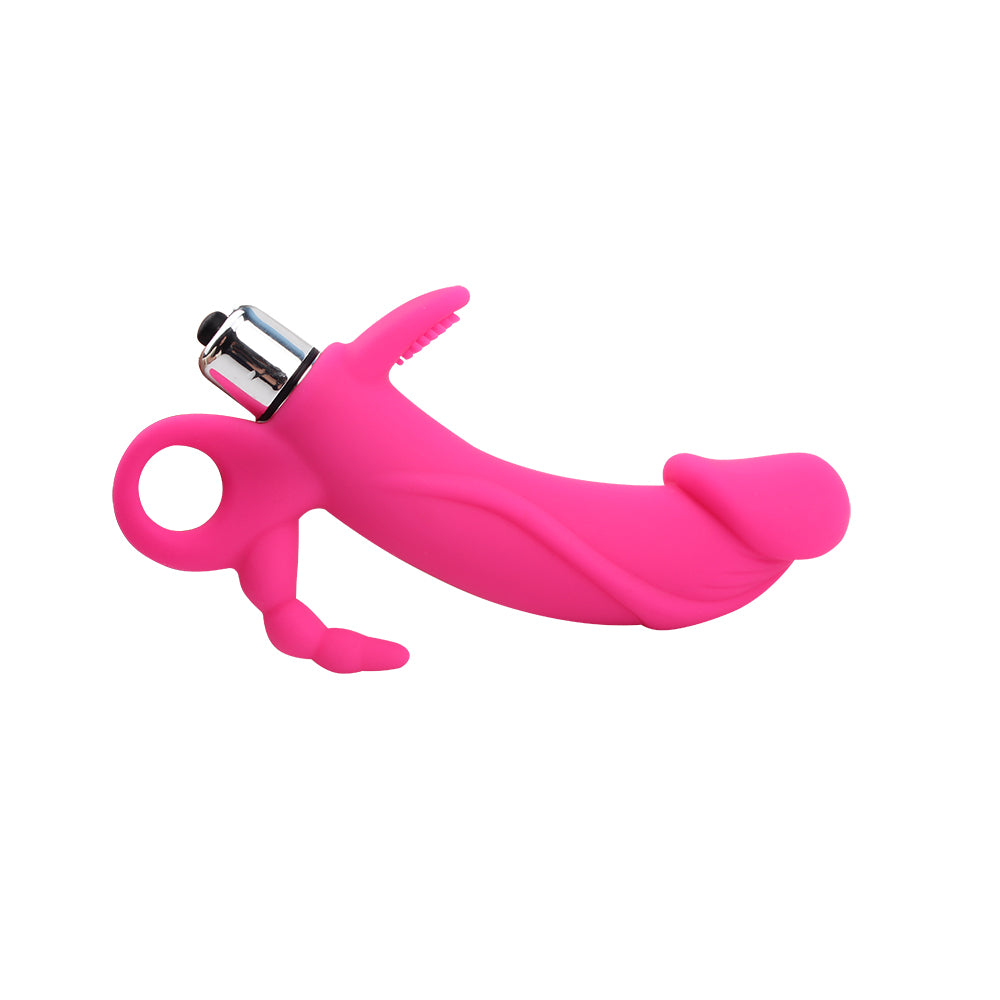Vibrador de silicona con 10 modos de vibración para estimulación intensa