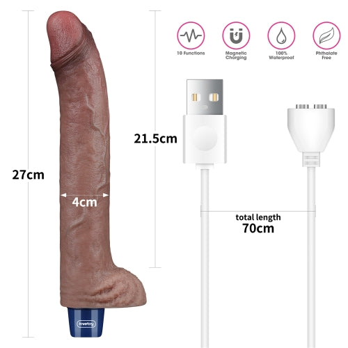 Vibrador Real Softee 11 con diseño realista y potente motor vibratorio