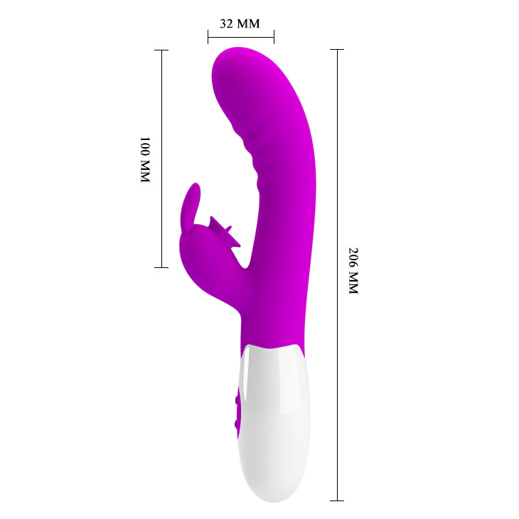 Vibrador Cerberus con forma curvada para alcanzar el máximo placer